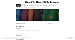 Desktop Screenshot of hearttoheartbiblelessons.wordpress.com