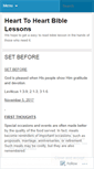 Mobile Screenshot of hearttoheartbiblelessons.wordpress.com