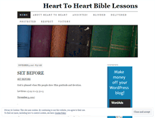 Tablet Screenshot of hearttoheartbiblelessons.wordpress.com