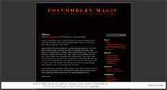 Desktop Screenshot of pomomagic.wordpress.com