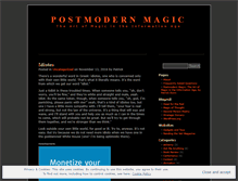 Tablet Screenshot of pomomagic.wordpress.com