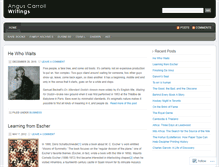 Tablet Screenshot of anguscarroll.wordpress.com