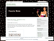 Tablet Screenshot of pinarlamoda.wordpress.com