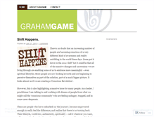 Tablet Screenshot of grahamgame.wordpress.com