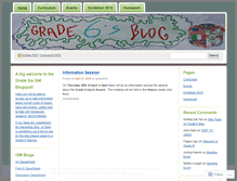 Tablet Screenshot of grade6ism.wordpress.com