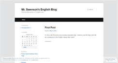 Desktop Screenshot of mrswenson.wordpress.com