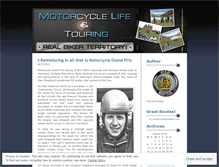 Tablet Screenshot of motorcyclelifeandtouring.wordpress.com