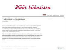 Tablet Screenshot of haatkiikarissa.wordpress.com