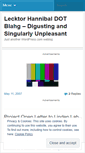 Mobile Screenshot of lecktorhannibal.wordpress.com
