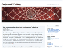 Tablet Screenshot of devjones4635.wordpress.com