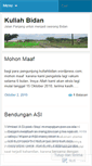 Mobile Screenshot of kuliahbidan.wordpress.com