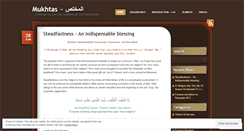 Desktop Screenshot of mukhtas.wordpress.com