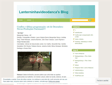 Tablet Screenshot of lanterninhavideodanca.wordpress.com