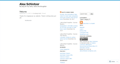 Desktop Screenshot of alexschlotzer.wordpress.com