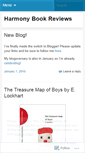 Mobile Screenshot of harmonybookreviews.wordpress.com