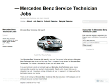 Tablet Screenshot of mercedesbenztechnicianjobs.wordpress.com