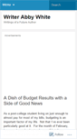 Mobile Screenshot of abbytalks.wordpress.com