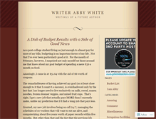 Tablet Screenshot of abbytalks.wordpress.com