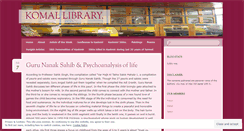 Desktop Screenshot of komallibrary.wordpress.com