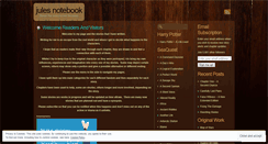 Desktop Screenshot of julesnotebook.wordpress.com