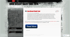 Desktop Screenshot of irondeserthacktoolfree.wordpress.com