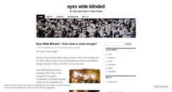 Desktop Screenshot of eyeswideblinded.wordpress.com