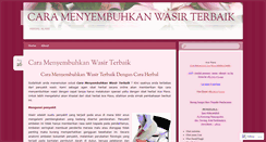 Desktop Screenshot of caramenyembuhkanwasirterbaik.wordpress.com