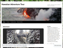 Tablet Screenshot of hawaiianadventuretour.wordpress.com