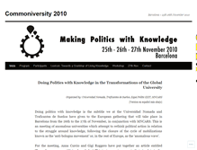 Tablet Screenshot of commoniversity.wordpress.com