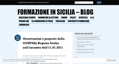 Desktop Screenshot of formazionesicilia.wordpress.com