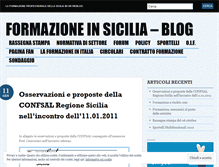 Tablet Screenshot of formazionesicilia.wordpress.com