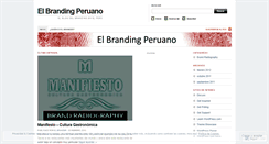 Desktop Screenshot of elbrandingperuano.wordpress.com