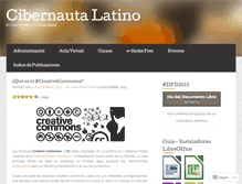 Tablet Screenshot of ciberlatino.wordpress.com