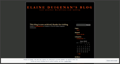 Desktop Screenshot of elaineduigenan.wordpress.com