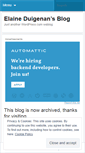 Mobile Screenshot of elaineduigenan.wordpress.com
