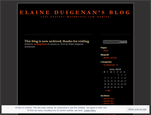 Tablet Screenshot of elaineduigenan.wordpress.com