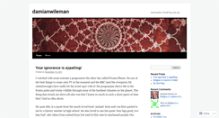 Desktop Screenshot of damianwileman.wordpress.com