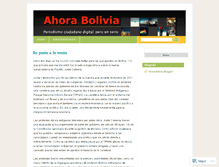 Tablet Screenshot of ahorabolivia.wordpress.com