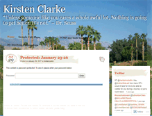 Tablet Screenshot of kirstenclarke.wordpress.com
