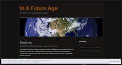 Desktop Screenshot of inafutureage.wordpress.com