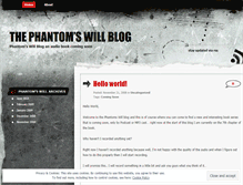 Tablet Screenshot of phantomswill.wordpress.com