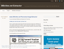 Tablet Screenshot of 360citiesextractor.wordpress.com