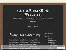 Tablet Screenshot of littlehouseofpenguins.wordpress.com