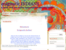 Tablet Screenshot of enigmaticindian.wordpress.com