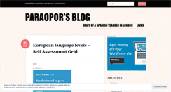 Desktop Screenshot of paraopor.wordpress.com