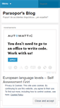 Mobile Screenshot of paraopor.wordpress.com