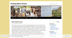 Desktop Screenshot of findingwarmhearts.wordpress.com