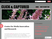 Tablet Screenshot of clickandcaptured.wordpress.com