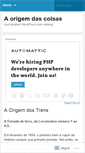 Mobile Screenshot of aorigemdascoisas.wordpress.com