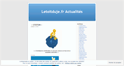 Desktop Screenshot of letoitduje.wordpress.com